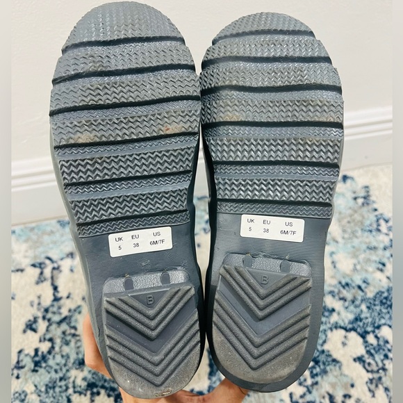 Hunter Original Tall Glossy Gray Boots Women’s Size 7 EUC - Picture 6 of 9